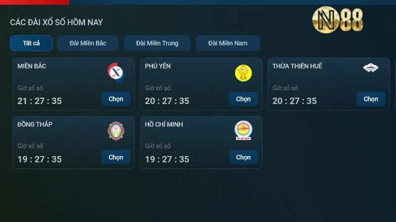 Chơi xổ số N88 có khả năng trúng lớn rõ ràng, công bằng.